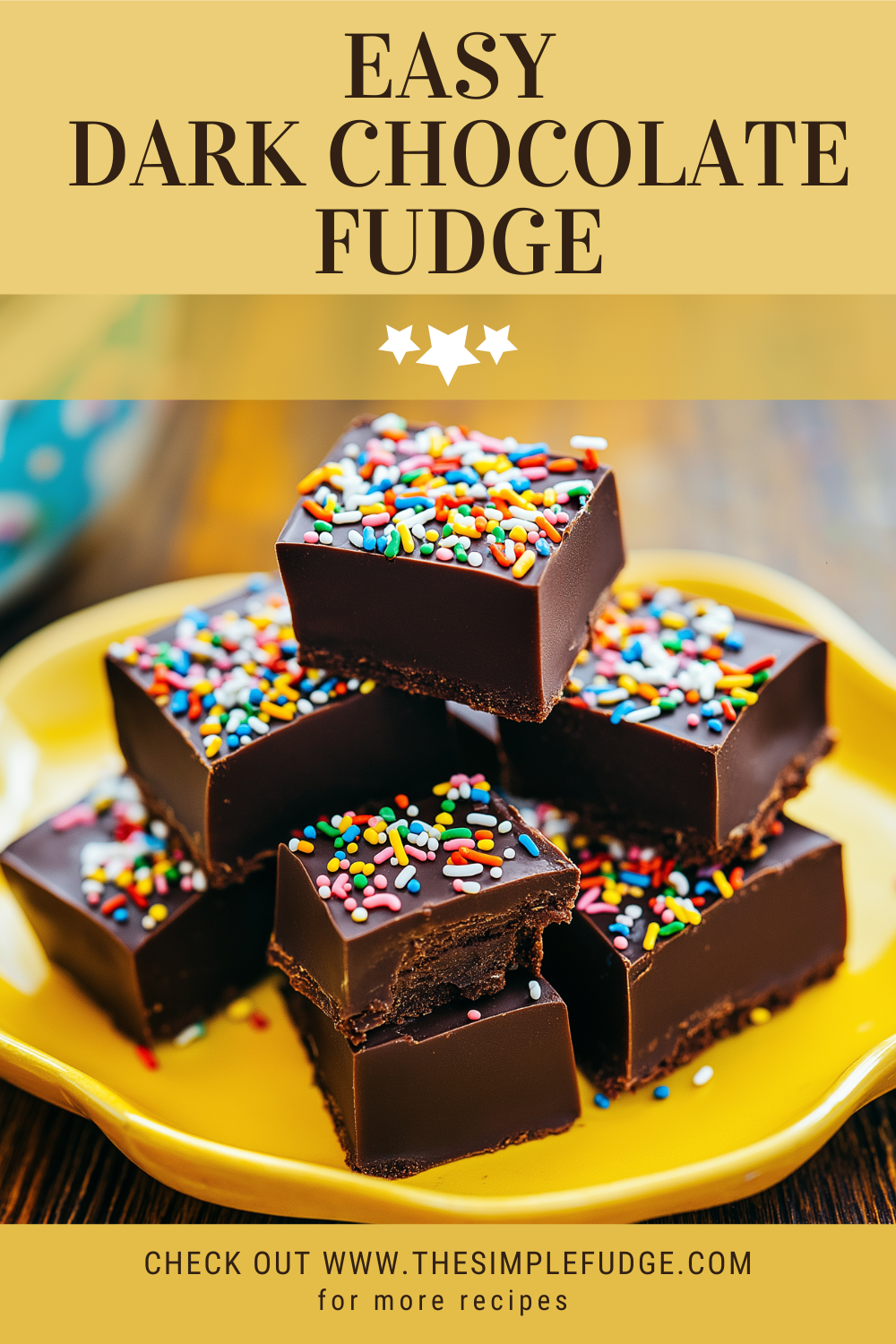 Easy Dark Chocolate Fudge